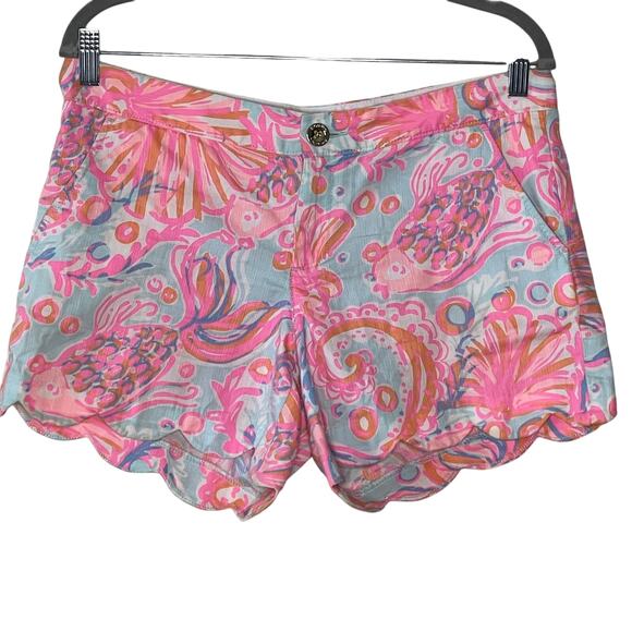 LILLY‎ PULITZER THE BUTTERCUP  COTTON SHORTS SIZE 6 - Picture 1 of 7